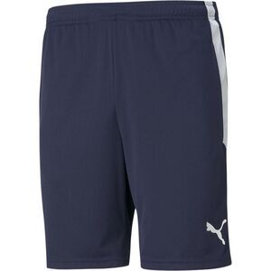 Puma Mens TeamLIGA Logo Training Football Shorts / Peacoat/White